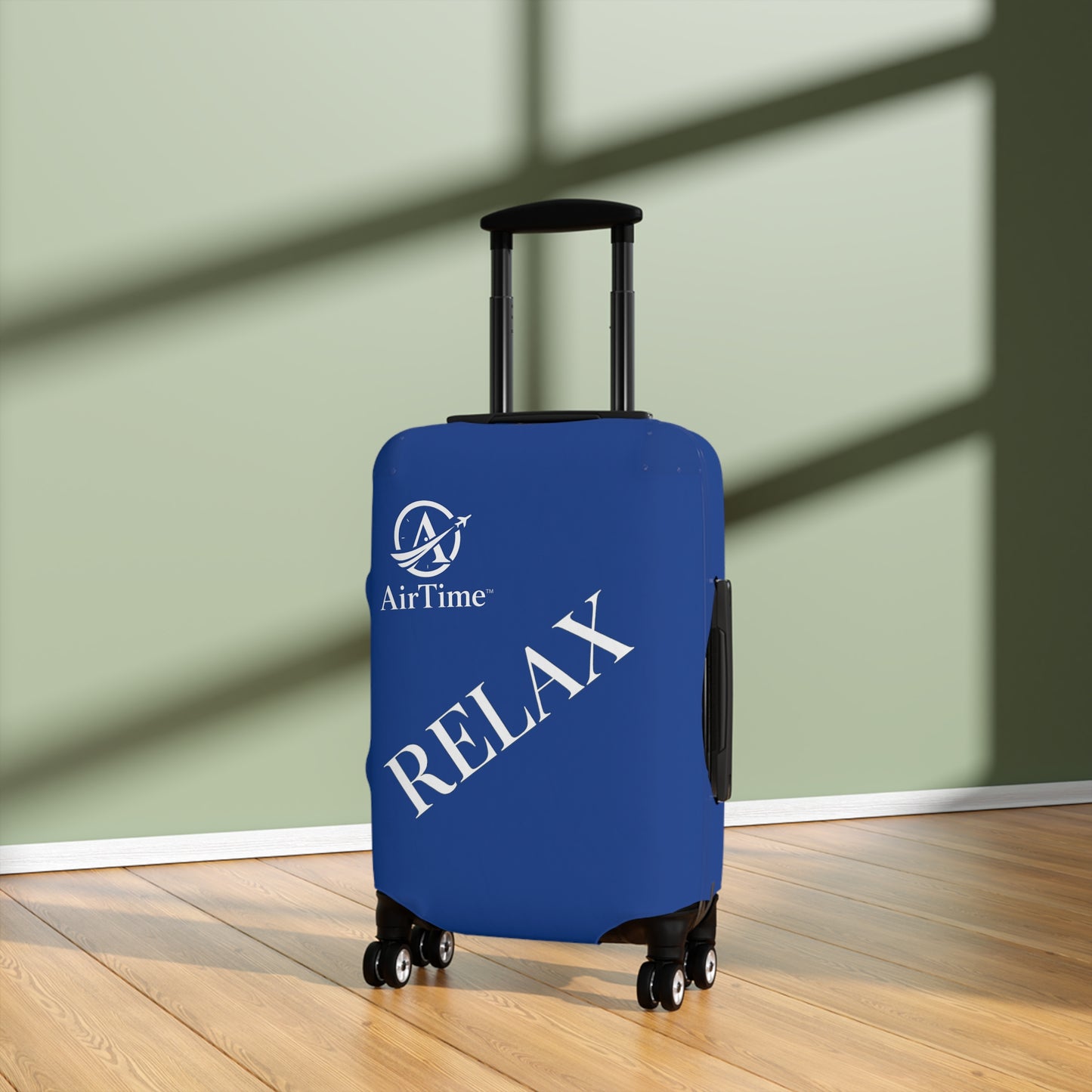 RELAX Luggage Cover — Calm Blue Suitcase Protector by AirTime™